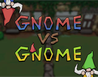 The cover photo for Gnome vs Gnome, an single-player strategy versus game on itch.io.