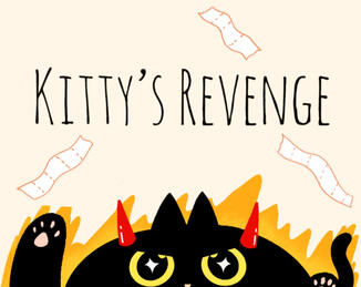 The cover photo for Kitty's Revenge, an interactive story puzzle game on itch.io.