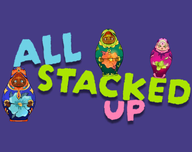 The cover photo for All Stacked Up, a platformer game on itch.io.