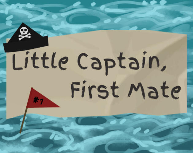 The cover photo for Little Captain, First Mate, a narrative platformer game on itch.io.