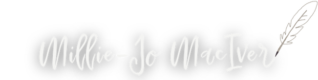 Millie-Jo MacIver Millie-Jo MacIver, written in a swirling caligraphy with a feather on the end of the 'r' in MacIver.