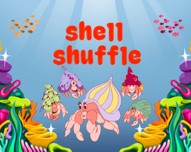 Shell Shuffle (cover) The cover photo for Shell Shuffle, a puzzle game on itch.io.